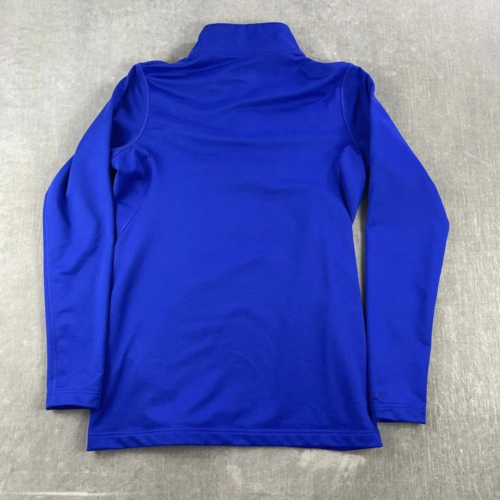 Nike Youth 12-14 Large Royal Blue Quarter Zip Pullover Fit Dry Athletic Top